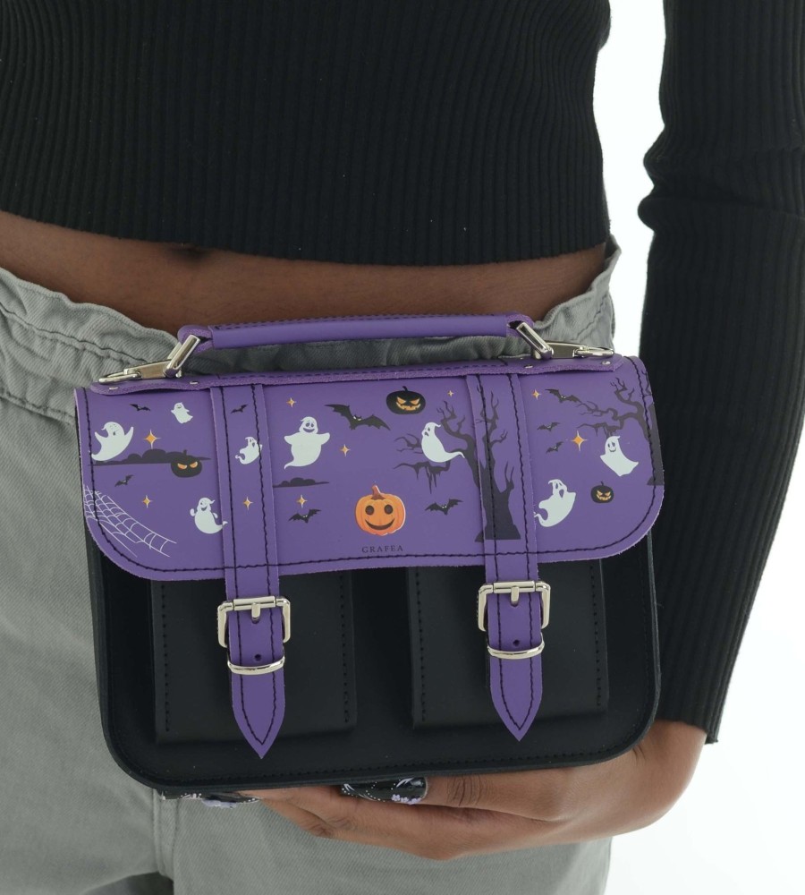 Femme Grafea Micro Satchel | Micro Scary Pumpkin