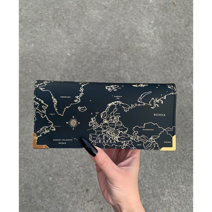 Femme Grafea Portefeuilles | Golden Atlas Wallet