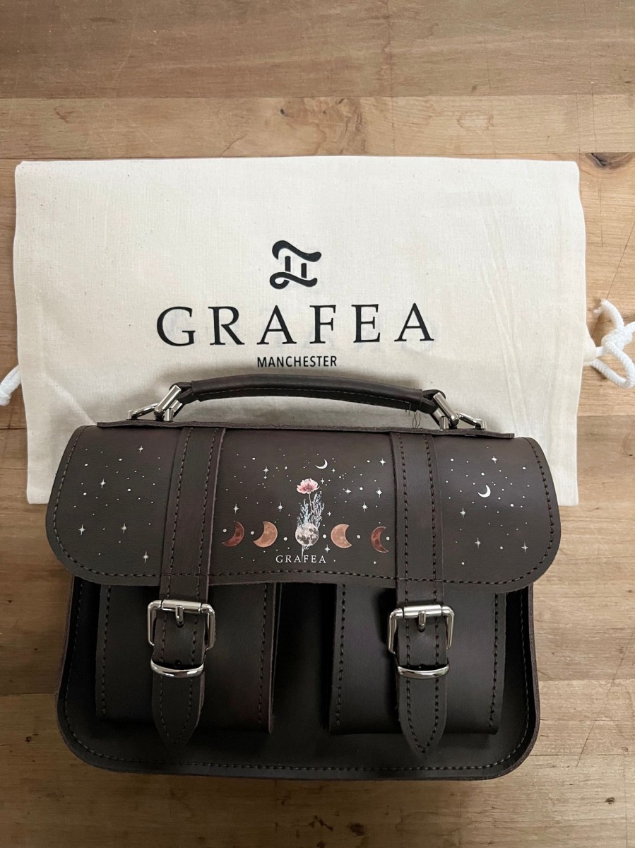 Femme Grafea Micro Satchel | Micro Chocolate Moon