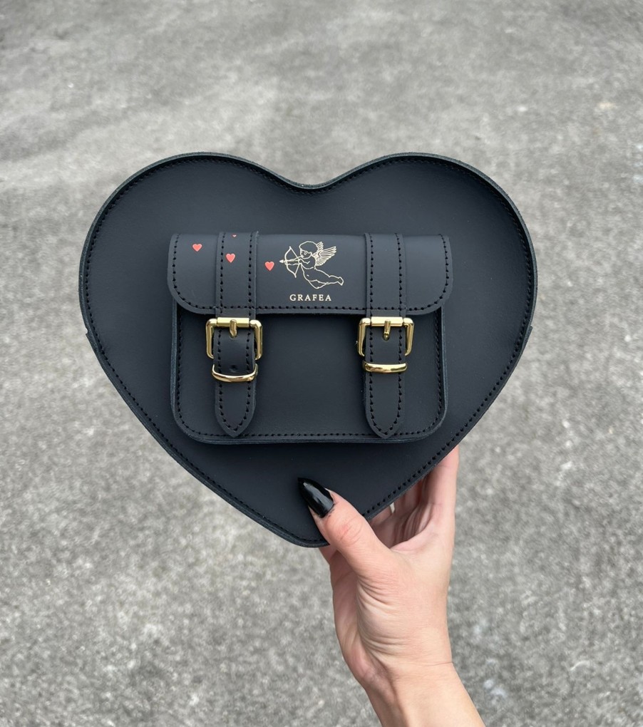 Femme Grafea Heart Satchel | Heart Satchel Cupid