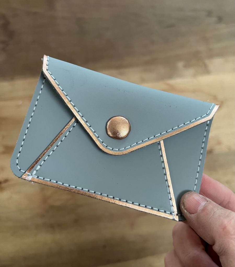 Femme Grafea Card Wallets | Card Wallet Grey Rose Gold