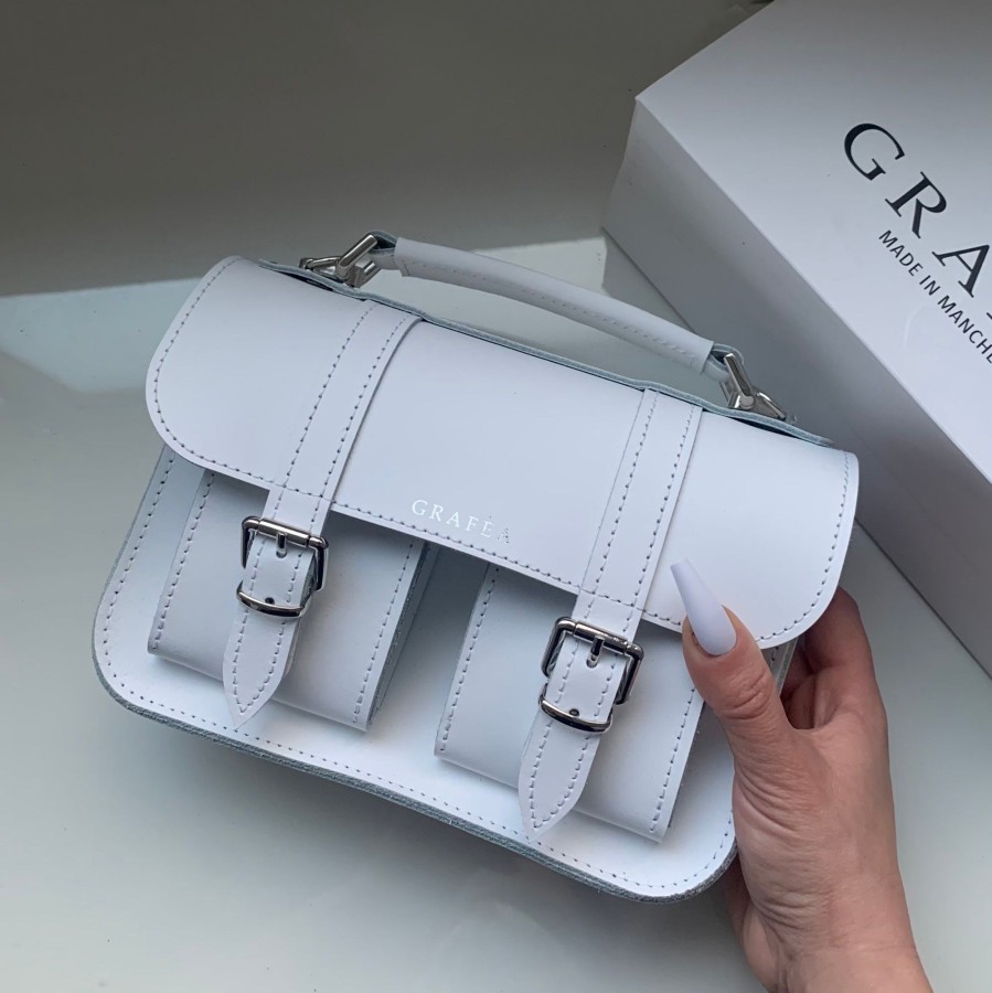 Femme Grafea Micro Satchel | Micro White