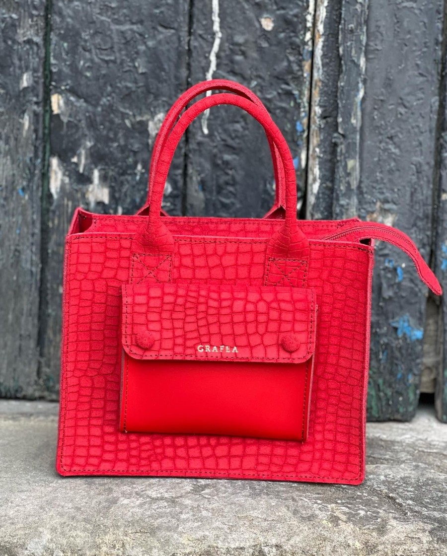 Femme Grafea Lana | Mini Lana Suede Red