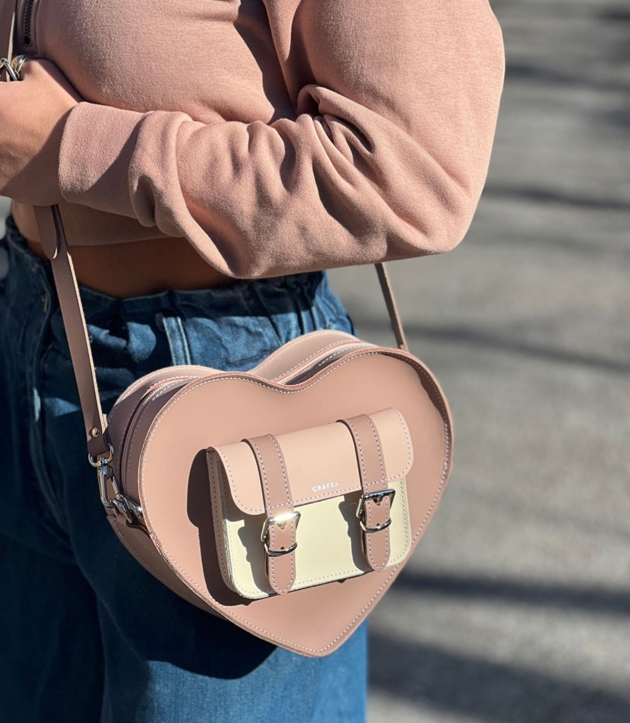 Femme Grafea Heart Satchel | Heart Satchel Cafe