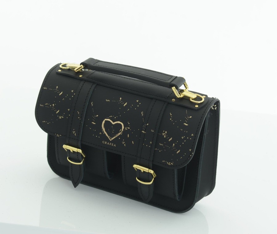 Femme Grafea Micro Satchel | Micro Golden Atlas