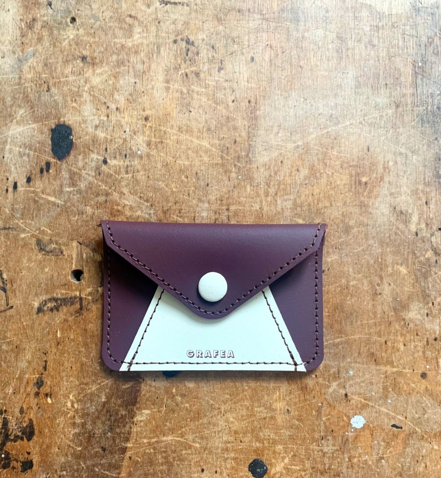 Femme Grafea Card Wallets | Card Wallet Maroon