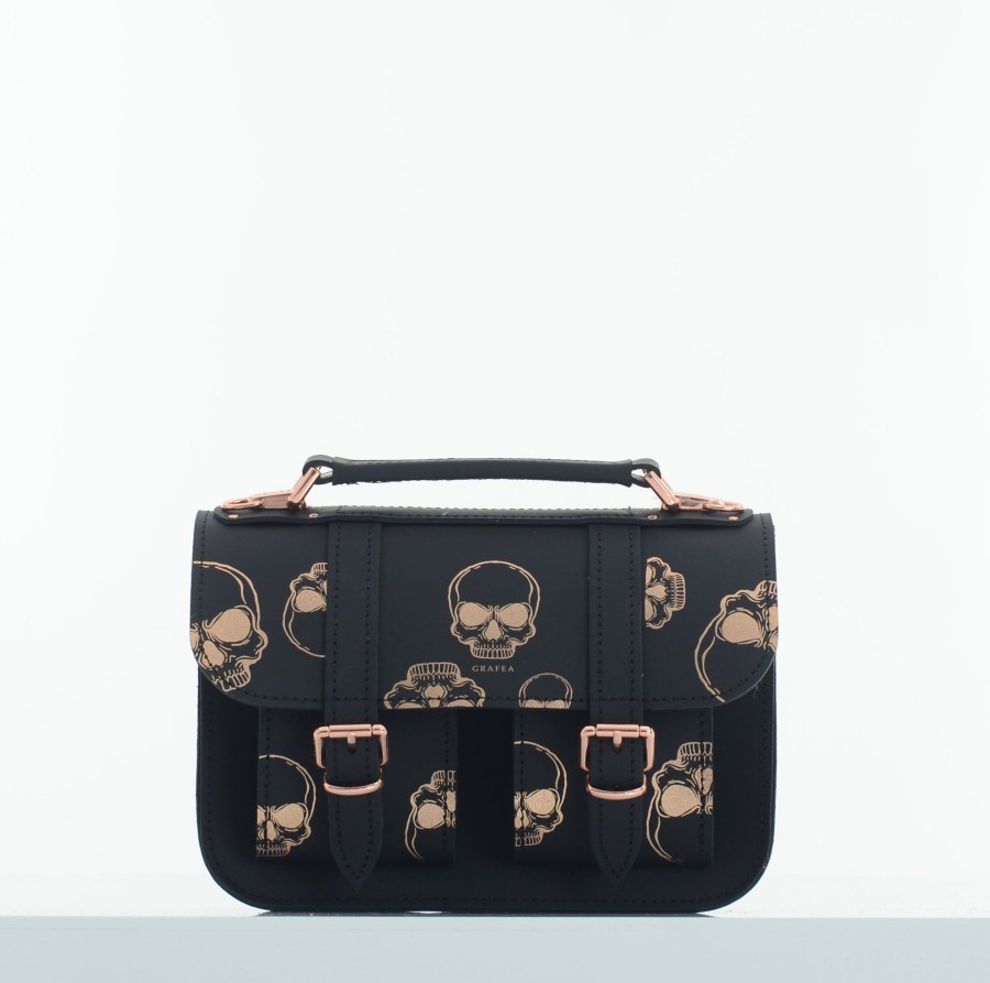 Femme Grafea Halloween | Micro Rose Gold Skulls