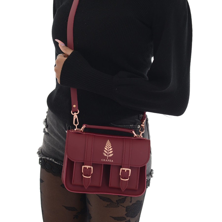 Femme Grafea Micro Satchel | Micro Fern Mulberry