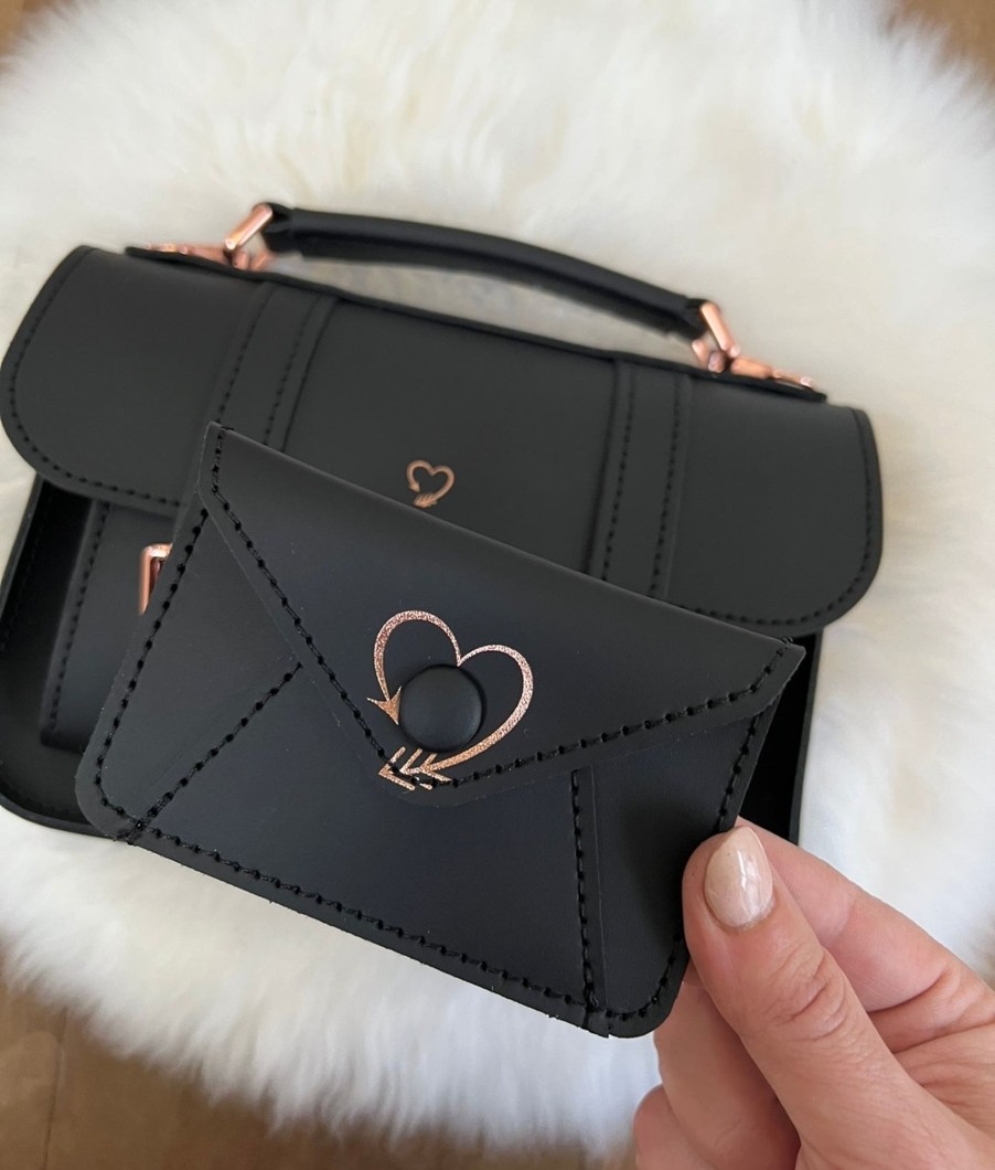 Femme Grafea Card Wallets | Card Wallet Rose Gold Heart