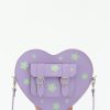 Femme Grafea Heart Satchel | Heart Satchel Daisies Lilac