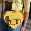 Femme Grafea Heart Satchel | Heart Satchel Pastel Yellow