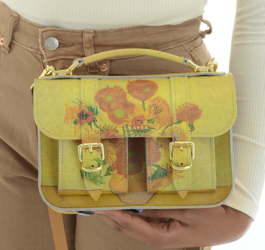 Femme Grafea Micro Satchel | Micro Sunflowers By Van Gogh