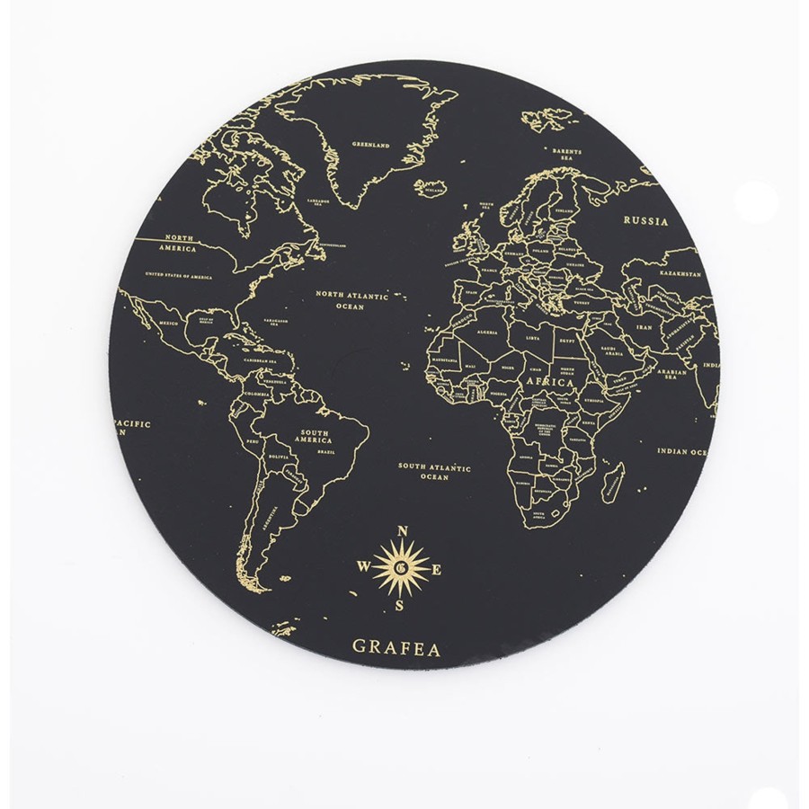 Femme Grafea Mouse Pads | Gold Atlas Mouse Pad