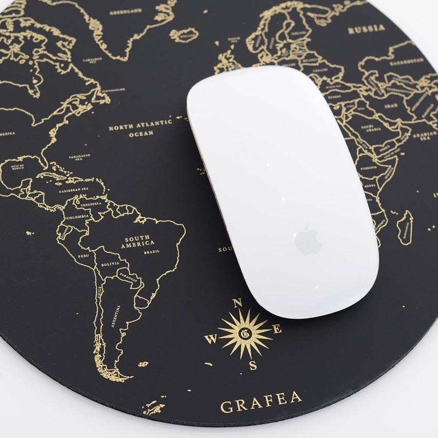 Femme Grafea Mouse Pads | Gold Atlas Mouse Pad