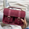 Femme Grafea Micro Satchel | Micro Suede Mulberry