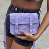 Femme Grafea Mini Satchel | Mini Satchel Suede Lilac