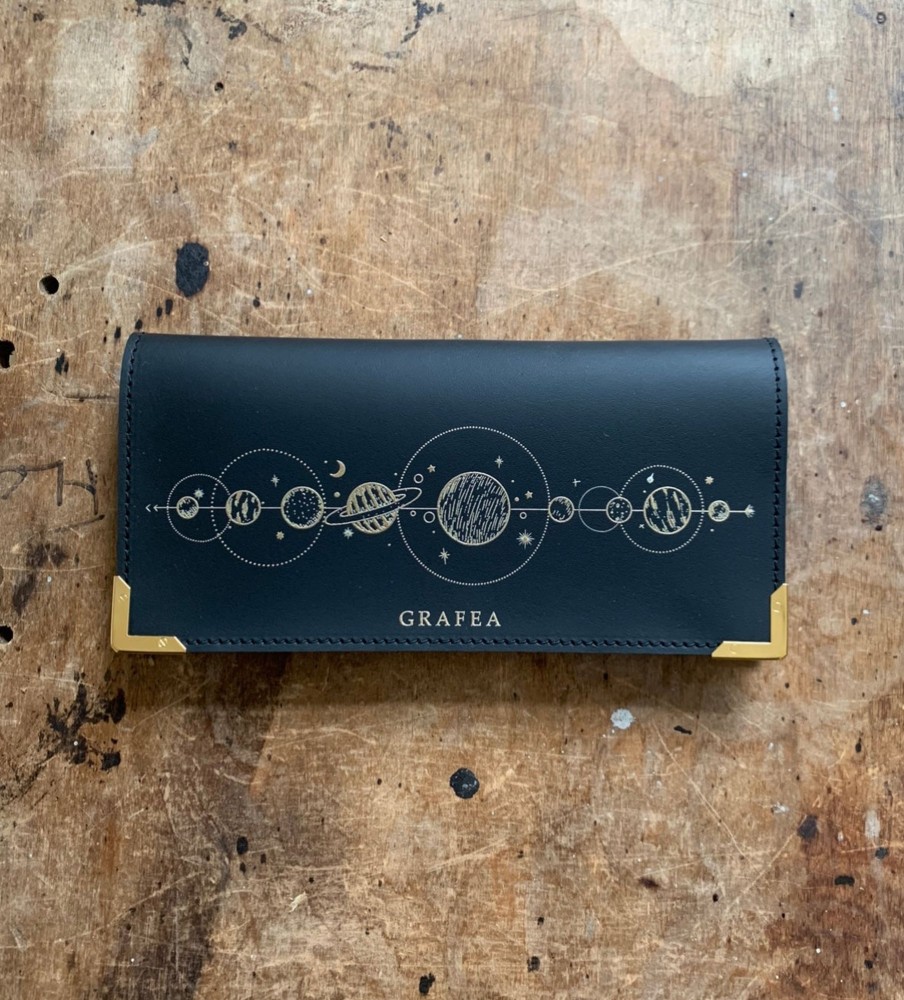 Femme Grafea Portefeuilles | Gold Planets Wallet