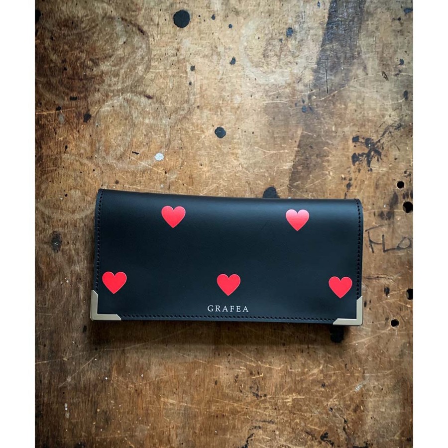 Femme Grafea Portefeuilles | Red Hearts Wallet