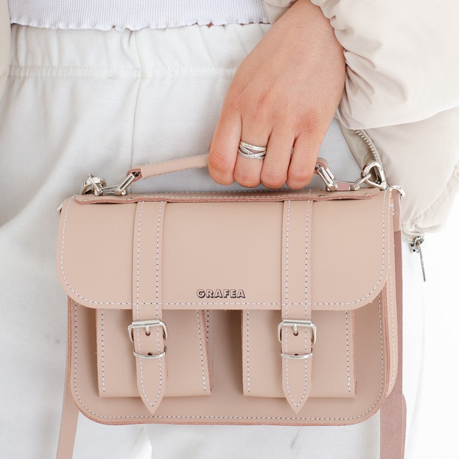 Femme Grafea Micro Satchel | Micro Cappuccino