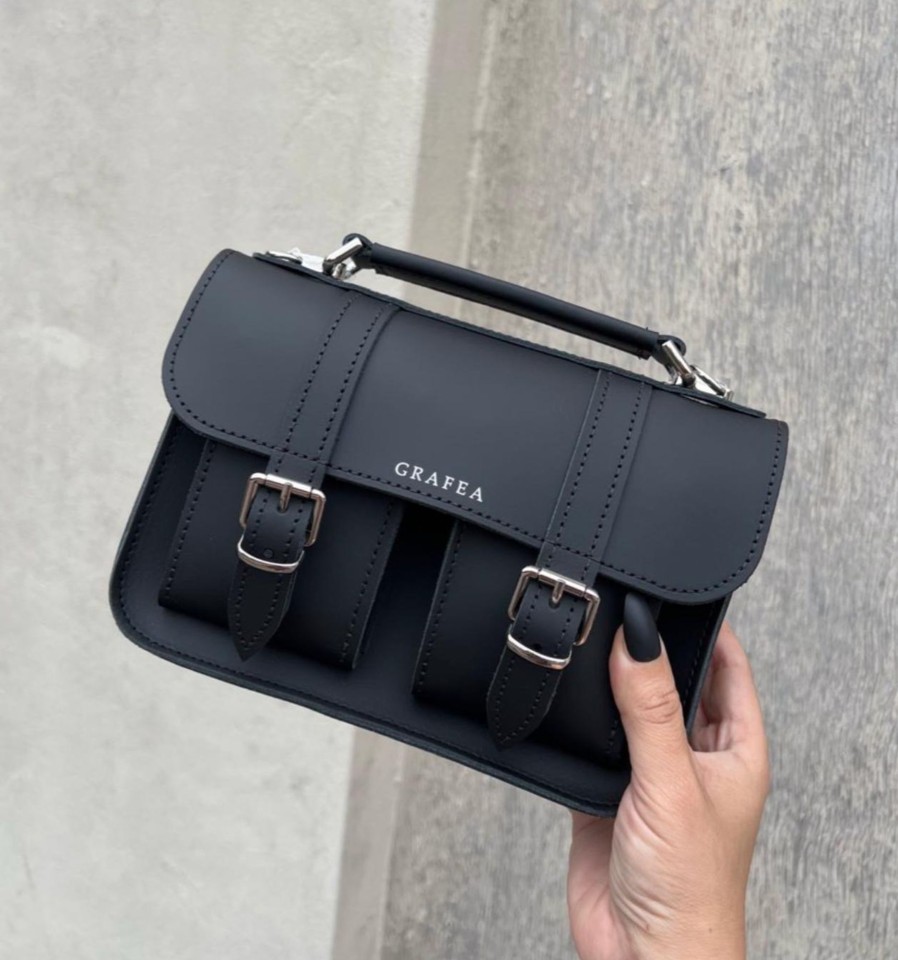 Femme Grafea Micro Satchel | Micro Black