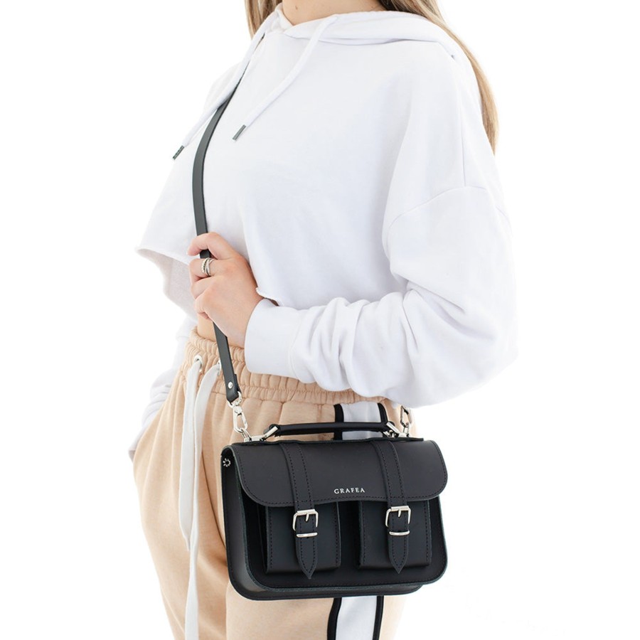 Femme Grafea Micro Satchel | Micro Black