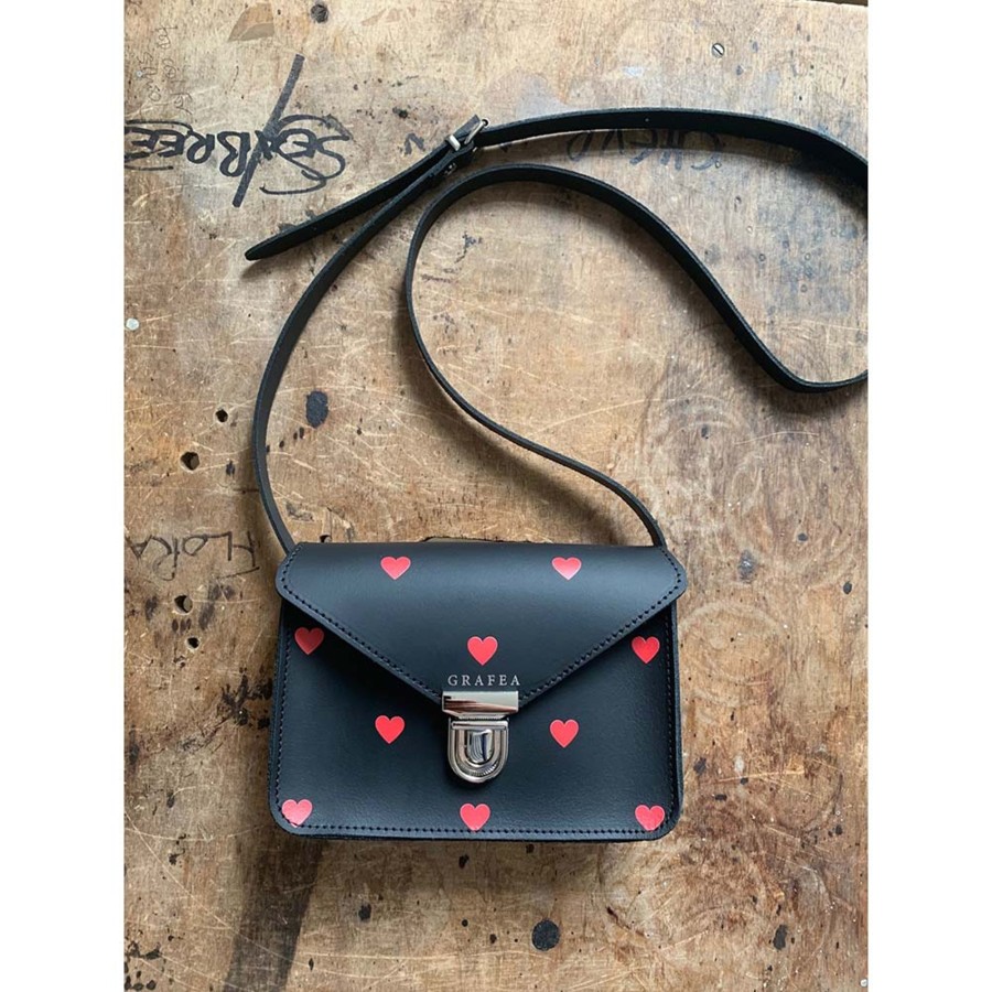 Femme Grafea Crossbody Bags | Small Crossbody Red Hearts