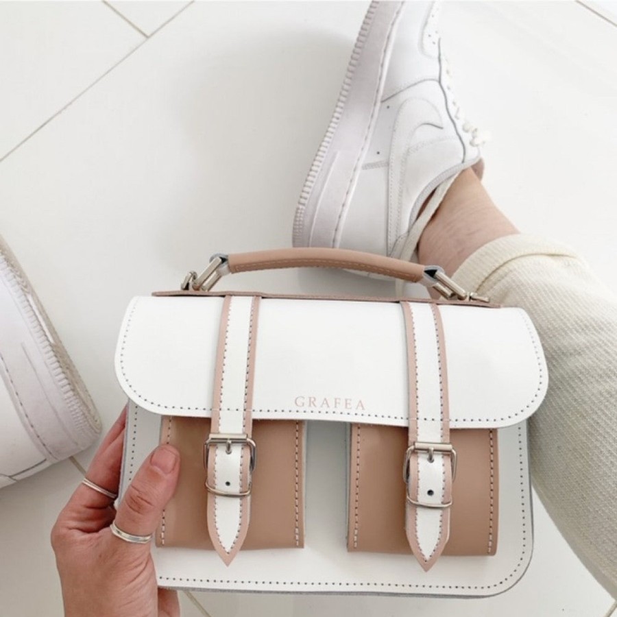 Femme Grafea Micro Satchel | Micro Latte